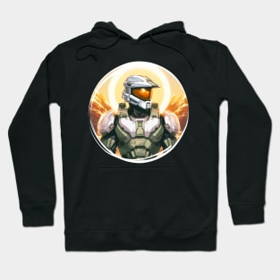 Guardian of Twilight: Master Chief Halo Sunset Hoodie